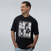 CAMISETA OVERSIZED PRETA - HASHIRAS