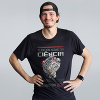 CAMISETA PRETA - EM NOME DA CIÊNCIA