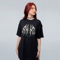 CAMISETA OVERSIZED PRETA - CORVO LVCAS