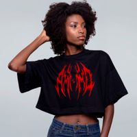 CROPPED OVERSIZED PRETO - AMND TOUR
