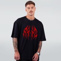 CAMISETA OVERSIZED PRETA - AMND TOUR