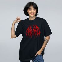 CAMISETA OVERSIZED PRETA - AMND TOUR