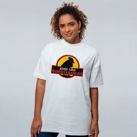 CAMISETA OVERSIZED OFF WHITE - AVES SÃO DINOSSAUROS