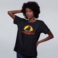 CAMISETA PRETA - AVES SÃO DINOSSAUROS