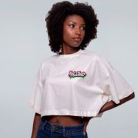 CROPPED OVERSIZED OFF WHITE - NAT CLUB