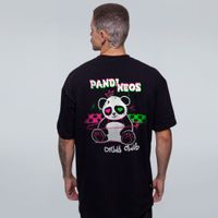 CAMISETA OVERSIZED PRETA - NAT CLUB