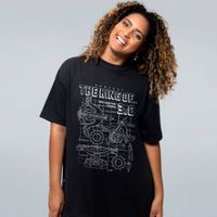 CAMISETA OVERSIZED PRETA - THE KING