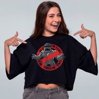 CROPPED OVERSIZED PRETO - GOLEN ARTUBE