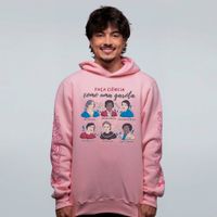 MOLETOM ROSA - FAÇA CIÊNCIA COMO UMA GAROTA