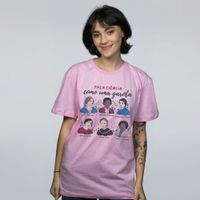 CAMISETA ROSA - FAÇA CIÊNCIA COMO UMA GAROTA