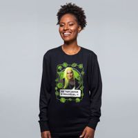 MANGA LONGA PRETA - SE TEM VERDE É SAUDÁVEL