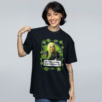 CAMISETA OVERSIZED PRETA - SE TEM VERDE É SAUDÁVEL