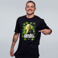CAMISETA PRETA - SE TEM VERDE É SAUDÁVEL