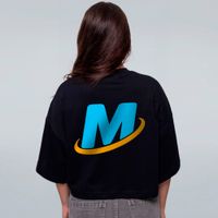 CROPPED OVERSIZED PRETO - MRP