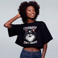 CROPPED OVERSIZED PRETO - ZOICAT