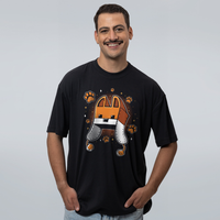 CAMISETA OVERSIZED PRETA - TOUCA DE RAPOSA