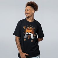 CAMISETA PRETA - TOUCA DE RAPOSA