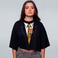 CROPPED OVERSIZED PRETO - TERNO M4F14