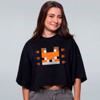 CROPPED OVERSIZED PRETO - SKIN CADUXINN