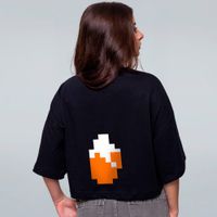 CROPPED OVERSIZED PRETO - SKIN CADUXINN