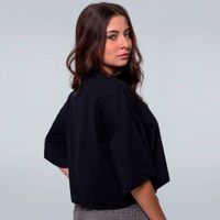 CROPPED OVERSIZED PRETO - COMO AS OUTRAS