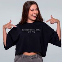 CROPPED OVERSIZED PRETO - COMO AS OUTRAS