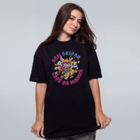 CAMISETA OVERSIZED PRETA - BREAKFAST