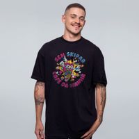 CAMISETA OVERSIZED PRETA - BREAKFAST