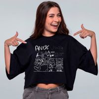 CROPPED OVERSIZED PRETO -  ANY