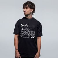 CAMISETA OVERSIZED PRETA -  ANY