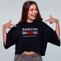 CROPPED OVERSIZED PRETO - RANÇO EM DOBBBRO