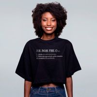 CROPPED OVERSIZED PRETO - REBOSTEIO