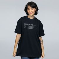 CAMISETA OVERSIZED PRETA - REBOSTEIO