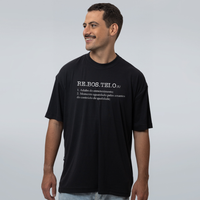 CAMISETA OVERSIZED PRETA - REBOSTEIO