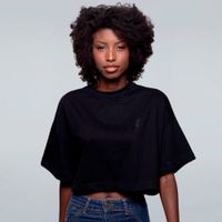 CROPPED OVERSIZED PRETO - ZEUS