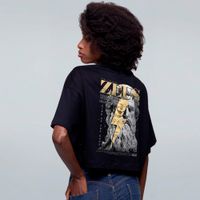 CROPPED OVERSIZED PRETO - ZEUS