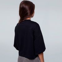 CROPPED OVERSIZED PRETO - POISONED LOVE