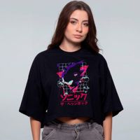 CROPPED OVERSIZED PRETO - SPEED DEMON
