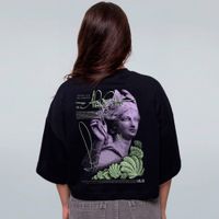 CROPPED OVERSIZED PRETO - AFRODITE