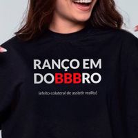 CROPPED OVERSIZED PRETO - RANÇO EM DOBBBRO