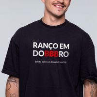 CAMISETA OVERSIZED PRETA - RANÇO EM DOBBBRO