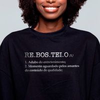 CROPPED OVERSIZED PRETO - REBOSTEIO