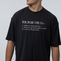 CAMISETA OVERSIZED PRETA - REBOSTEIO