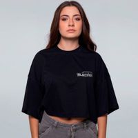 CROPPED OVERSIZED PRETO - CAMARO