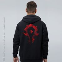 MOLETOM PRETO COM FORRO VERMELHO - PELA HORDA