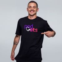CAMISETA PRETA - PODCATS