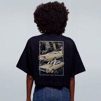 CROPPED OVERSIZED PRETO - OPALA TURBO