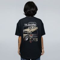 CAMISETA OVERSIZED PRETA - MOTOR DO OPALA