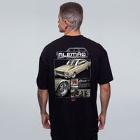 CAMISETA OVERSIZED PRETA - MOTOR DO OPALA
