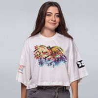 CROPPED OVERSIZED OFF WHITE - EXLIBRIS
